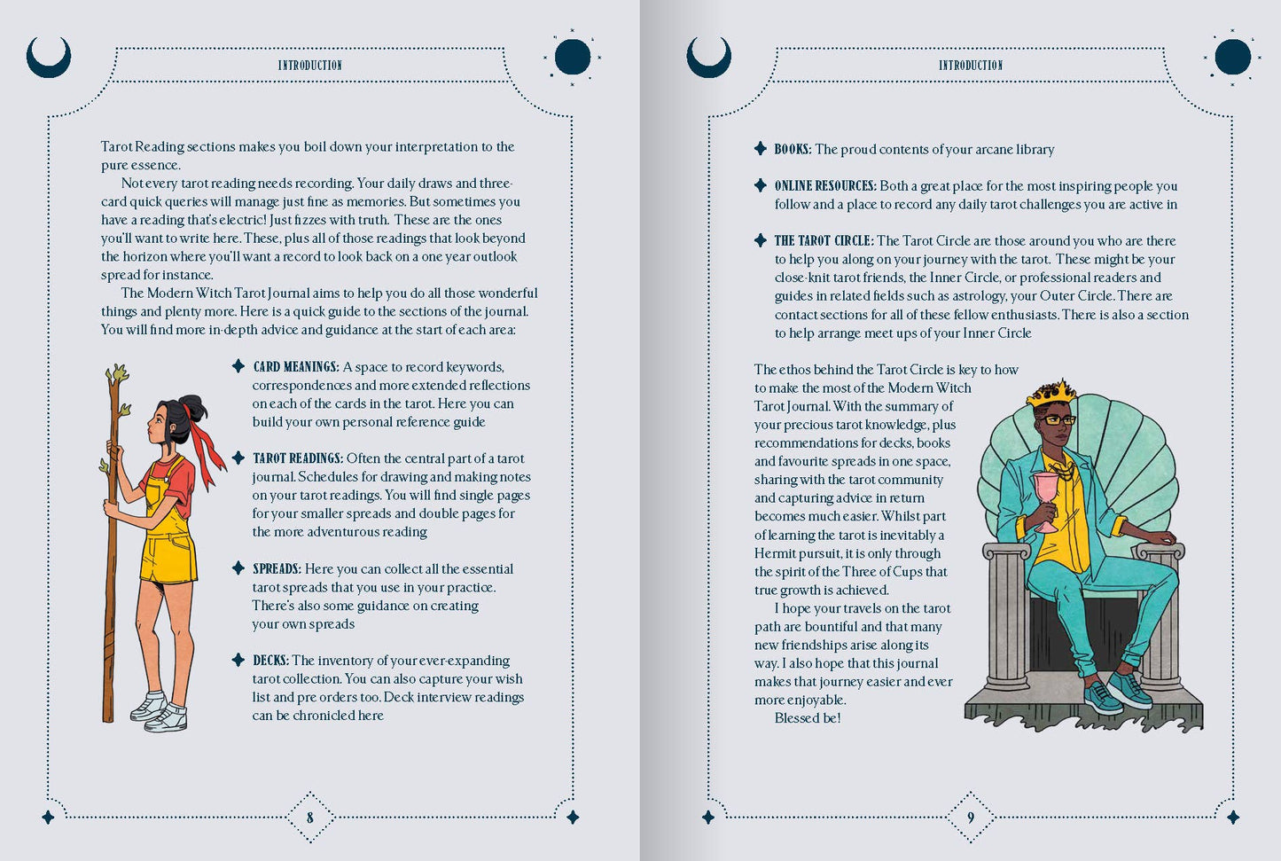 Modern Witch Tarot Journal - Hardcover Reading Tracker by Lisa Sterle