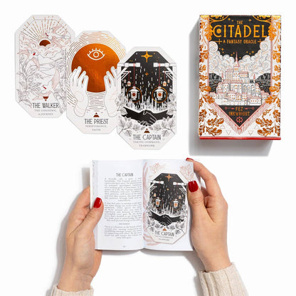 The Citadel Fantasy Oracle Deck - 60 Card RPG Oracle Set by Fez Inkwright with Guidebook