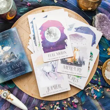 Soul Care Oracle Deck - 36 Card Astrology & Nature Oracle with Guidebook