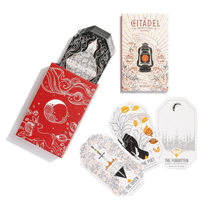 The Citadel Fantasy Oracle Deck - 60 Card RPG Oracle Set by Fez Inkwright with Guidebook