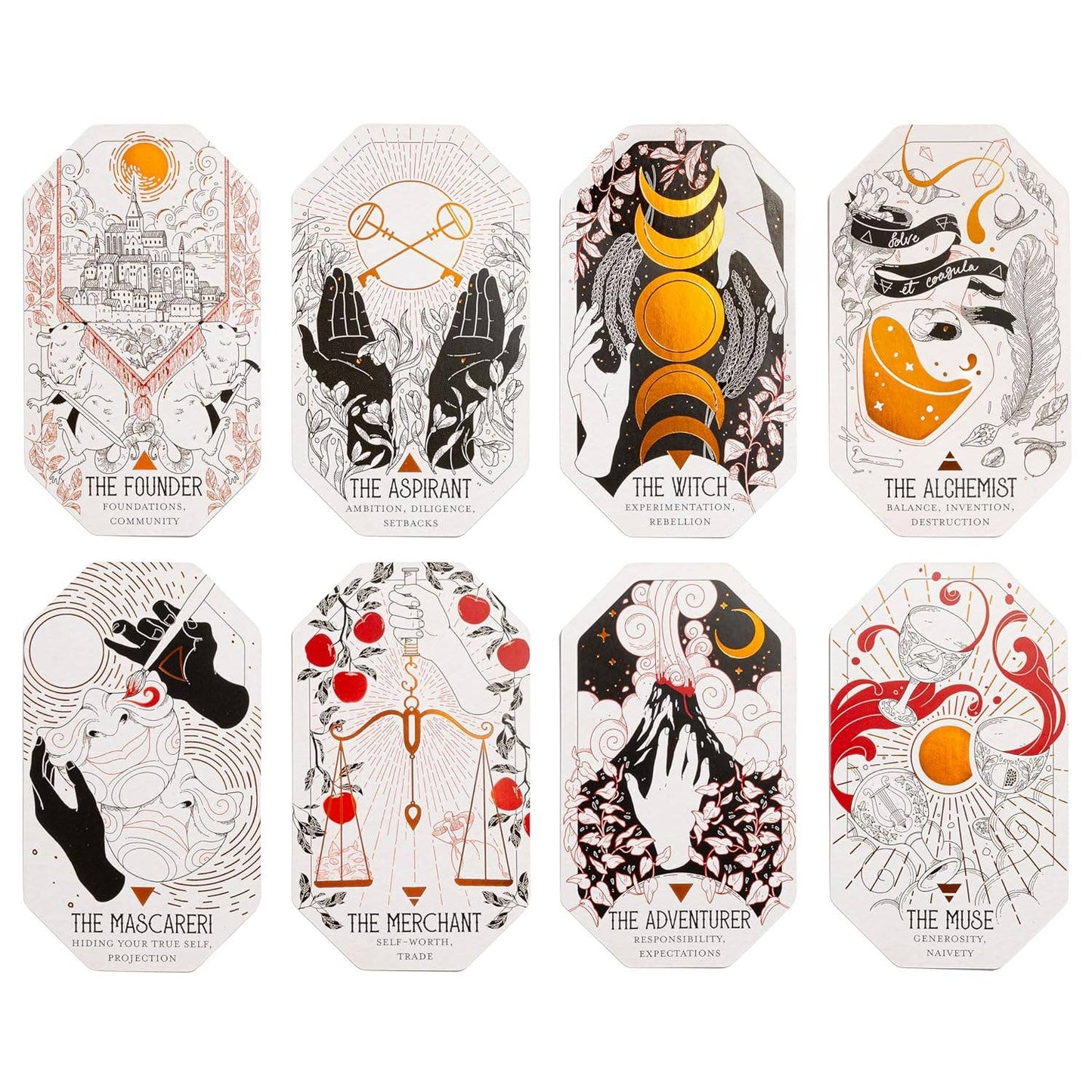 The Citadel Fantasy Oracle Deck - 60 Card RPG Oracle Set by Fez Inkwright with Guidebook