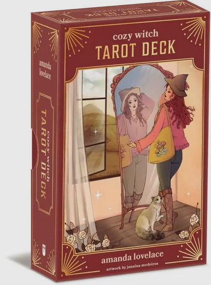 Cozy Witch Tarot Deck by Amanda Lovelace - 78 Card Tarot Set with Guidebook
