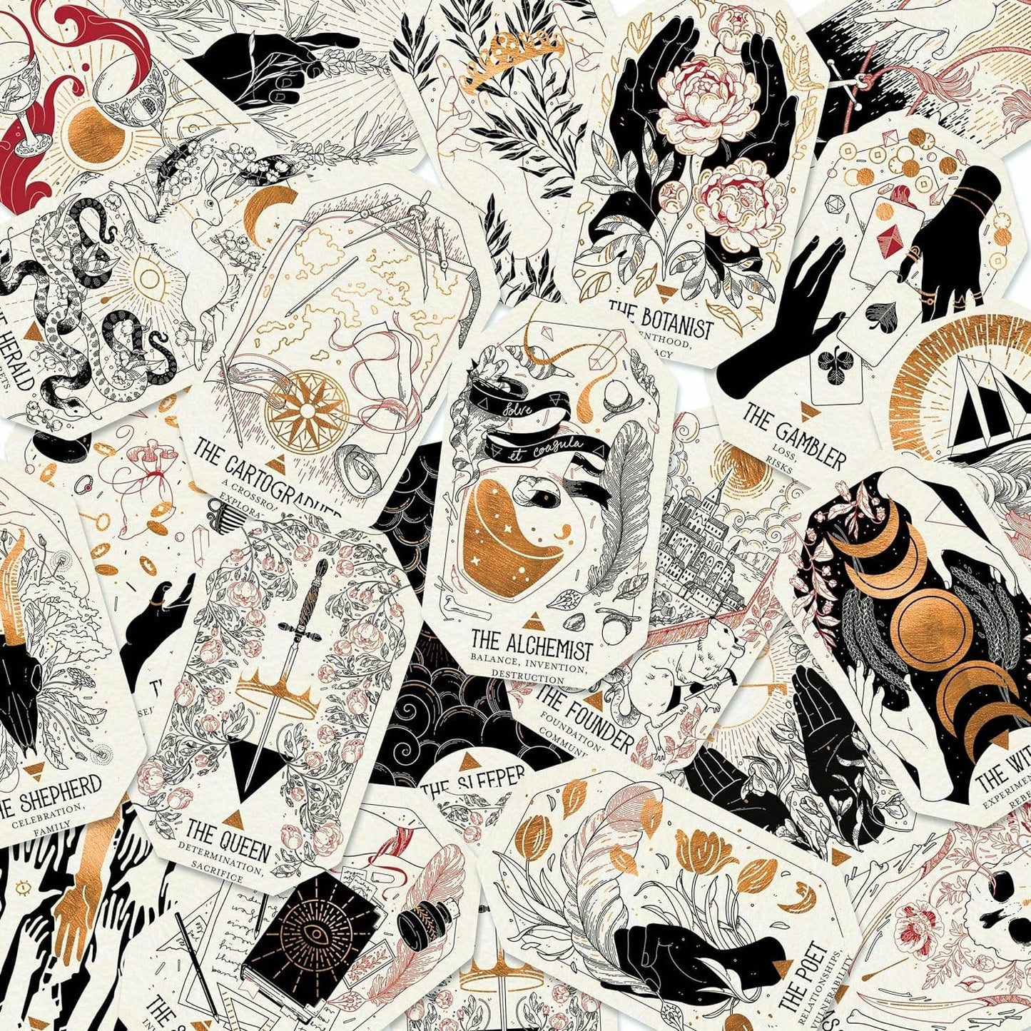 The Citadel Fantasy Oracle Deck - 60 Card RPG Oracle Set by Fez Inkwright with Guidebook