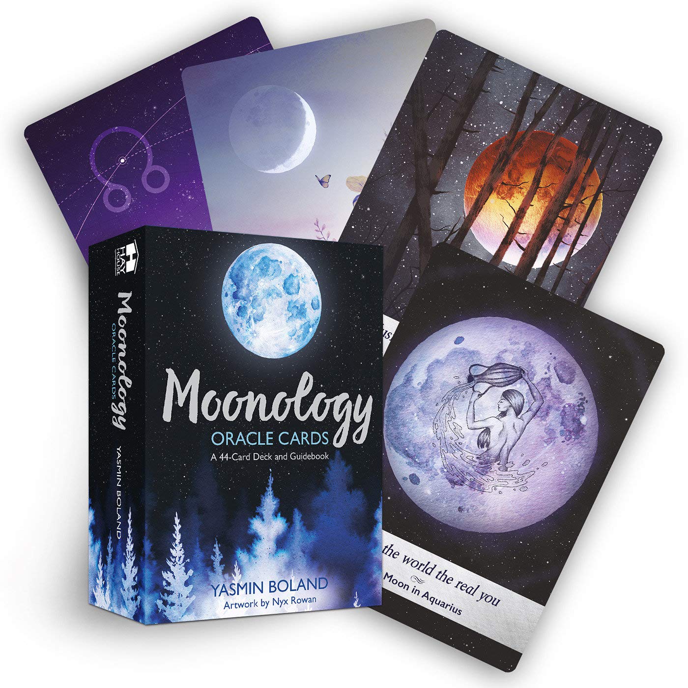Moonology Oracle Deck - 44 Moon Phase & Astrology Cards by Yasmin Boland